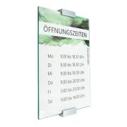 Tuerschild Vitrum A aus Glas DIN A3